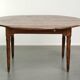 Table de ferme antique française ovale/ronde du 19ème siècle