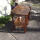 Gueridon Art Deco in fruit wood and mahogany