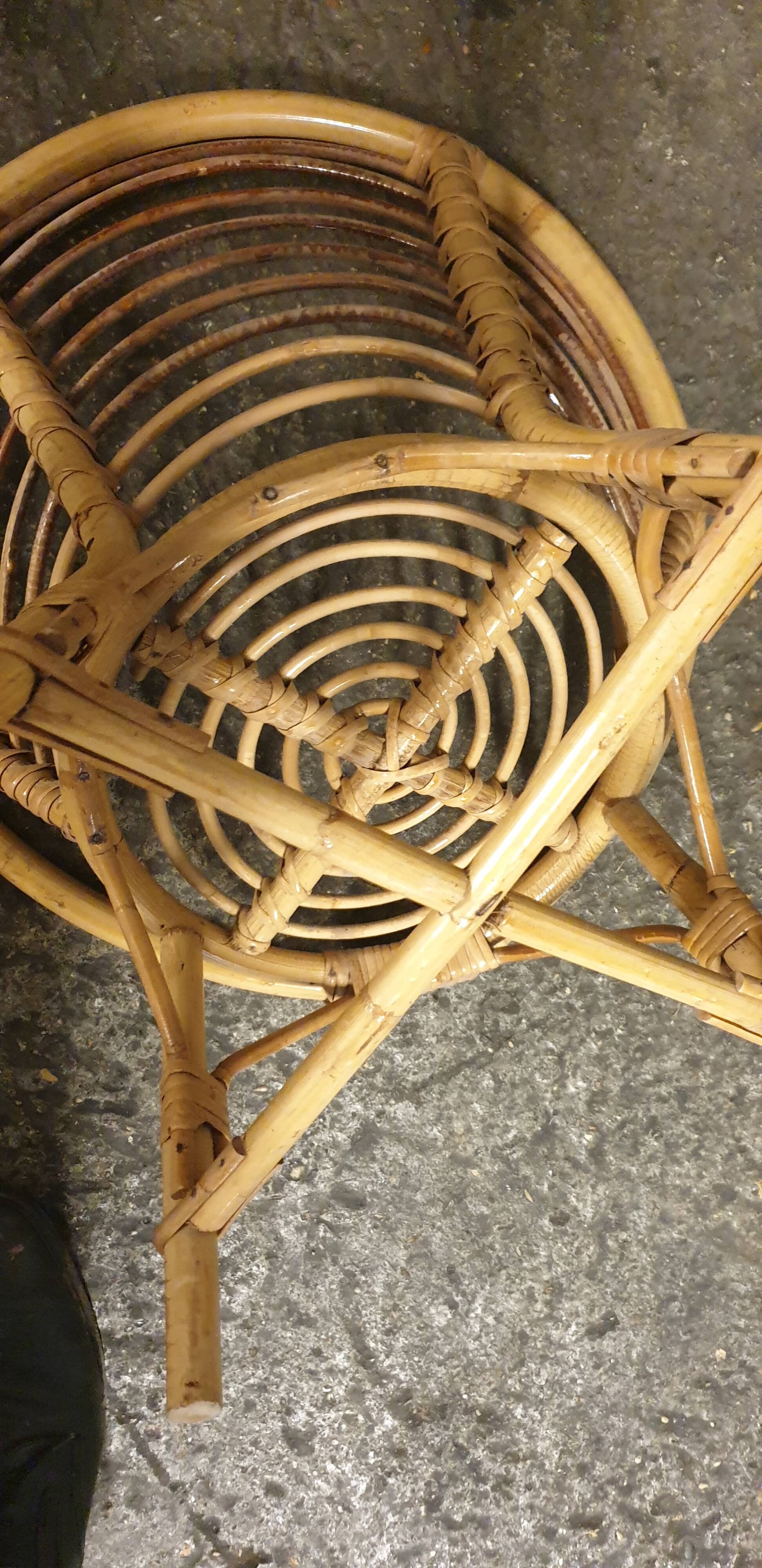 Fauteuil rotin enfant