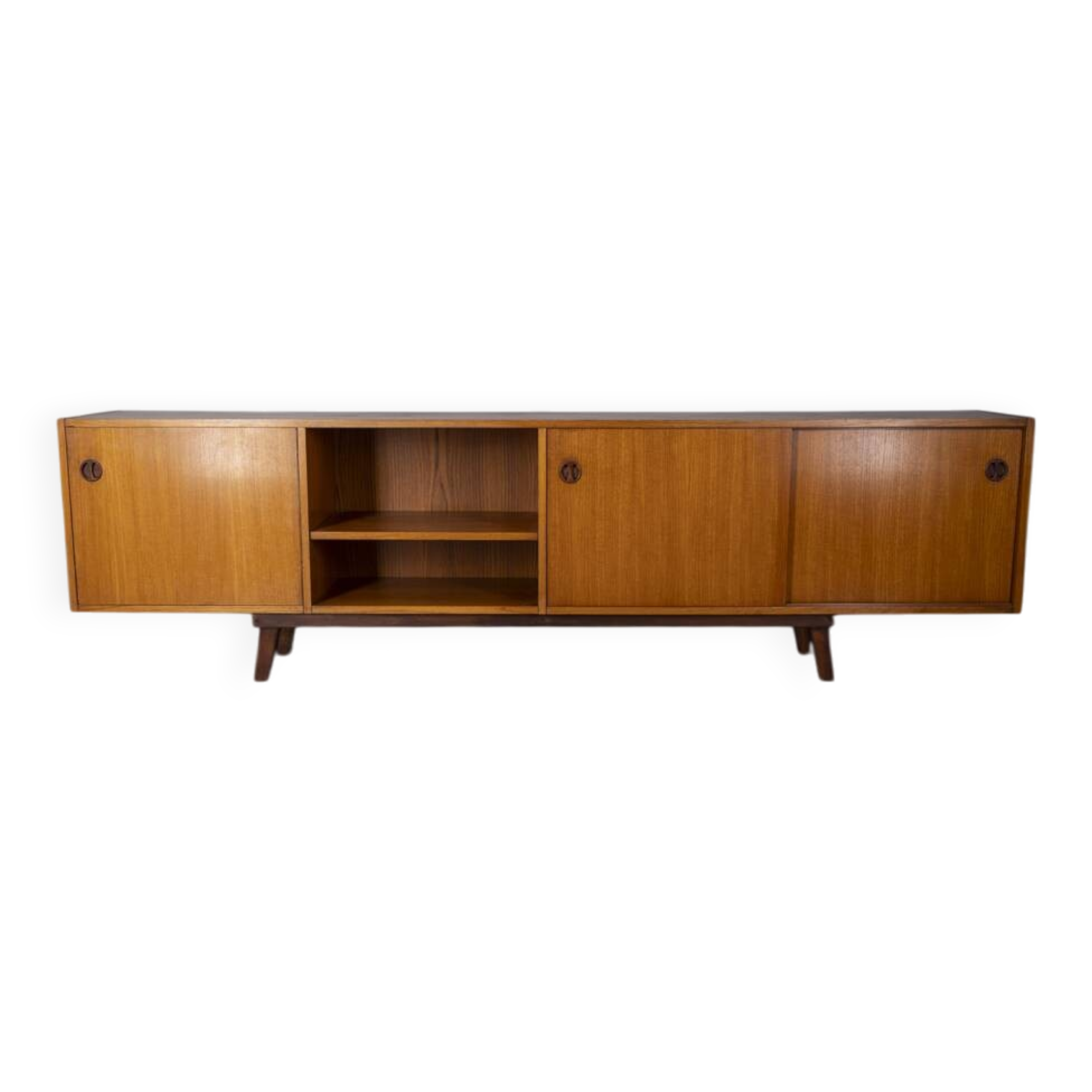 Vintage 1960s Italian-design teak wood sideboard