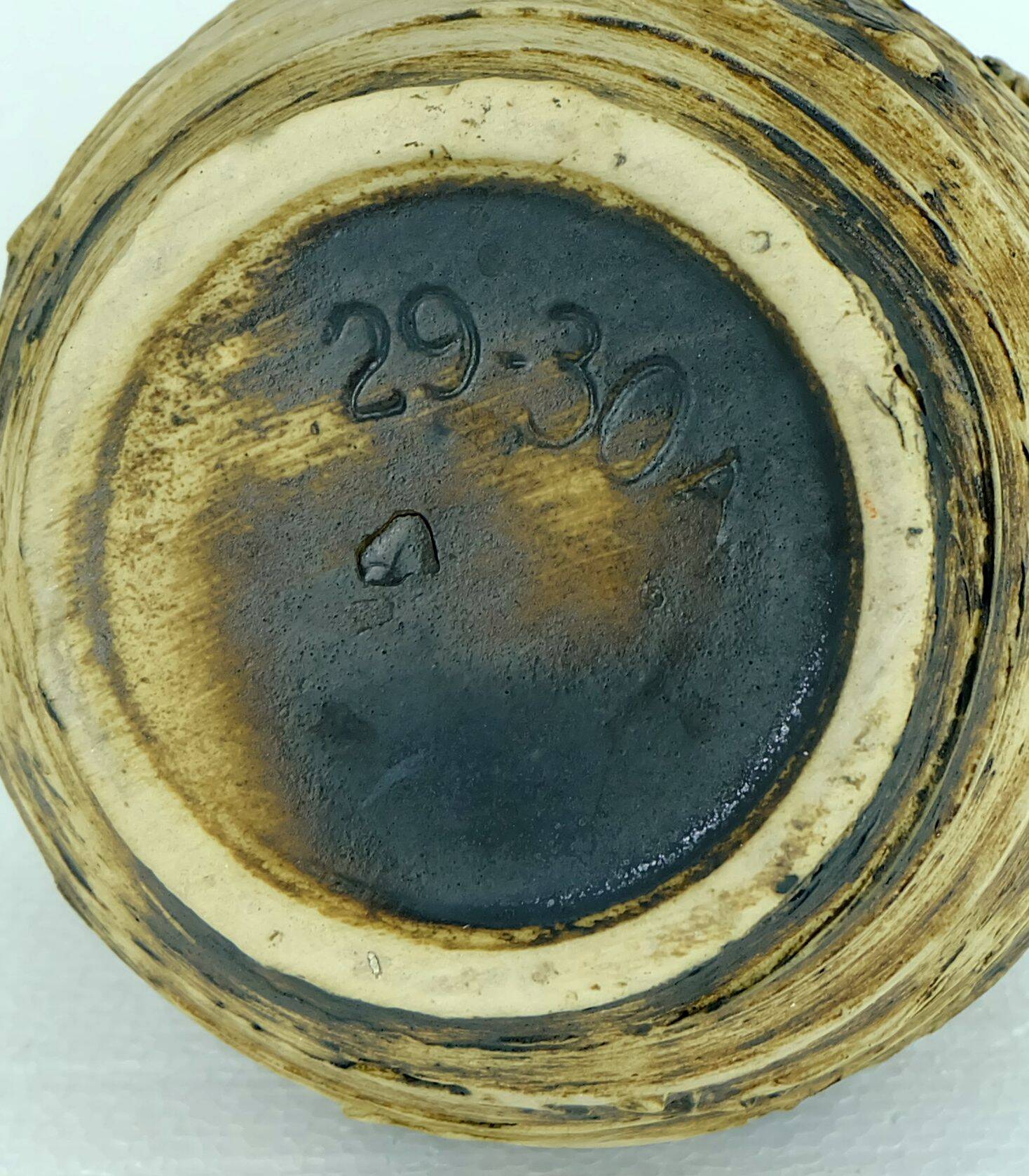 fantastic 1960's carstens VASE with outstandig rough glaze model 29-30 A