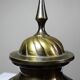 Twisted brass covered pot, vintage Indian craftsmanship from the 60s-80s.