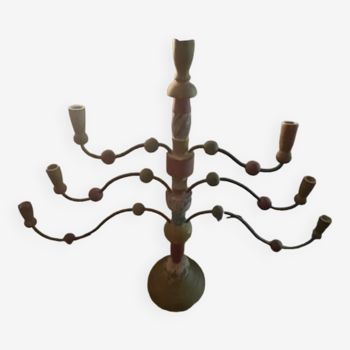 Chandelier en bois