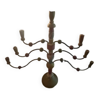 Wooden chandelier