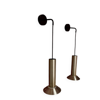 Pair of modular design wall lights from the 1960s.