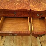Louis XV style dressing table in marquetry