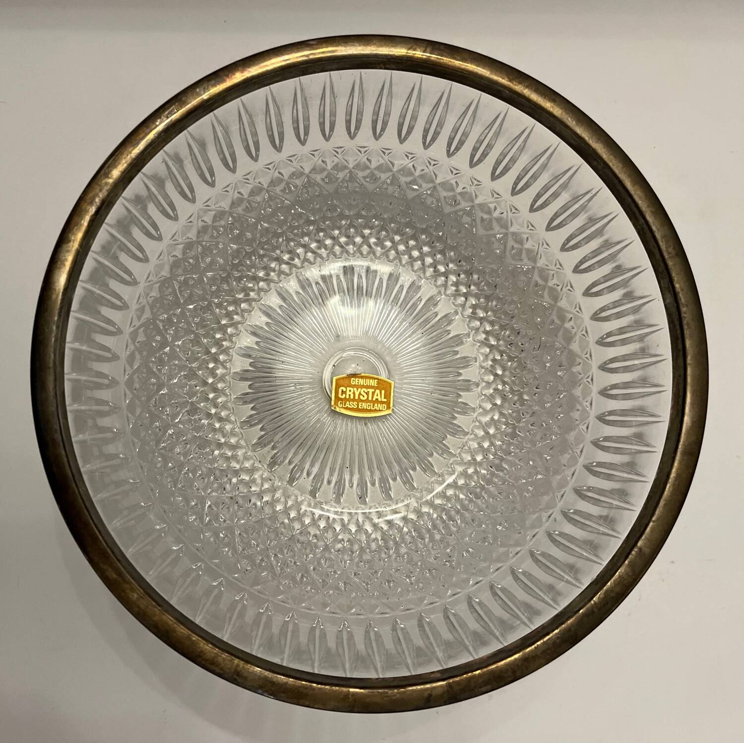 Large English crystal bowl