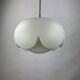 Suspension XL en verre dépoli en forme d'artichaut par Peill et Putzler, 1960