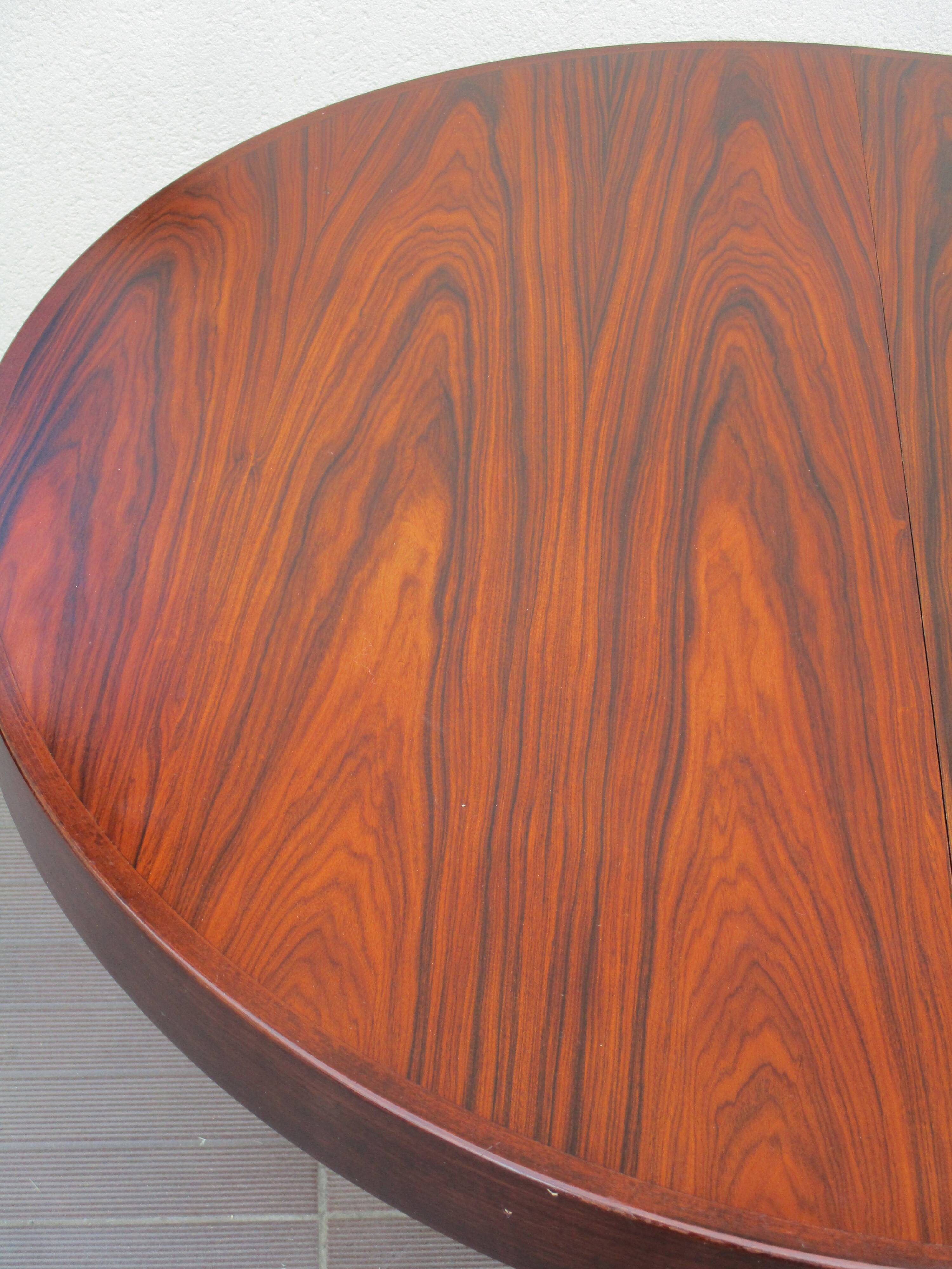 Scandinavian table Scandinavian rosewood vintage extendable