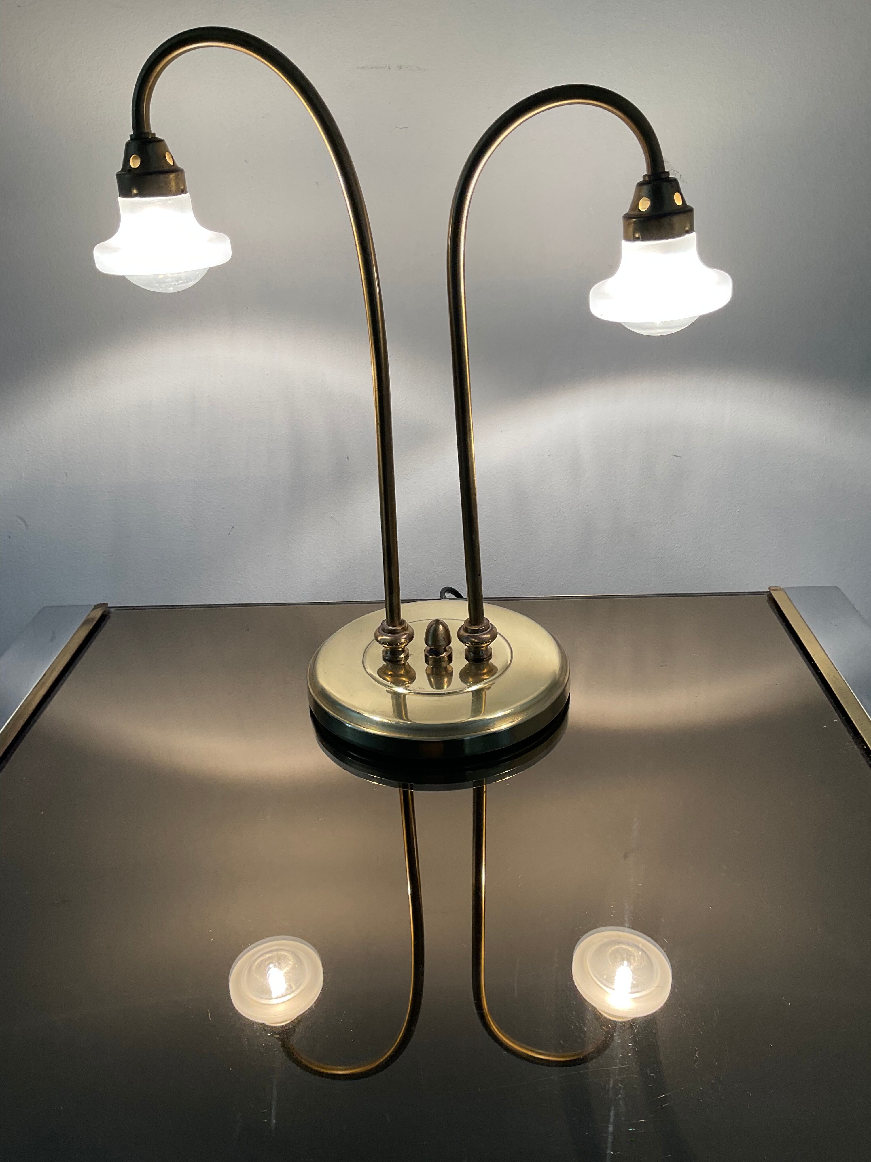 Vintage brass lamp from the 70s