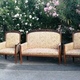 Art Nouveau living room: 4 armchairs + Jugendstil sofa 1900 chair