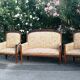 Art Nouveau living room: 4 armchairs + Jugendstil sofa 1900 chair
