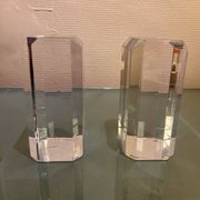 Serre-livres ritts, astrolite lucite, 1970s
