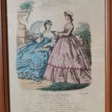 Set of 2 engravings framed