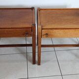 Pairs of Jacques Hauville bedside tables for Rochebobois
