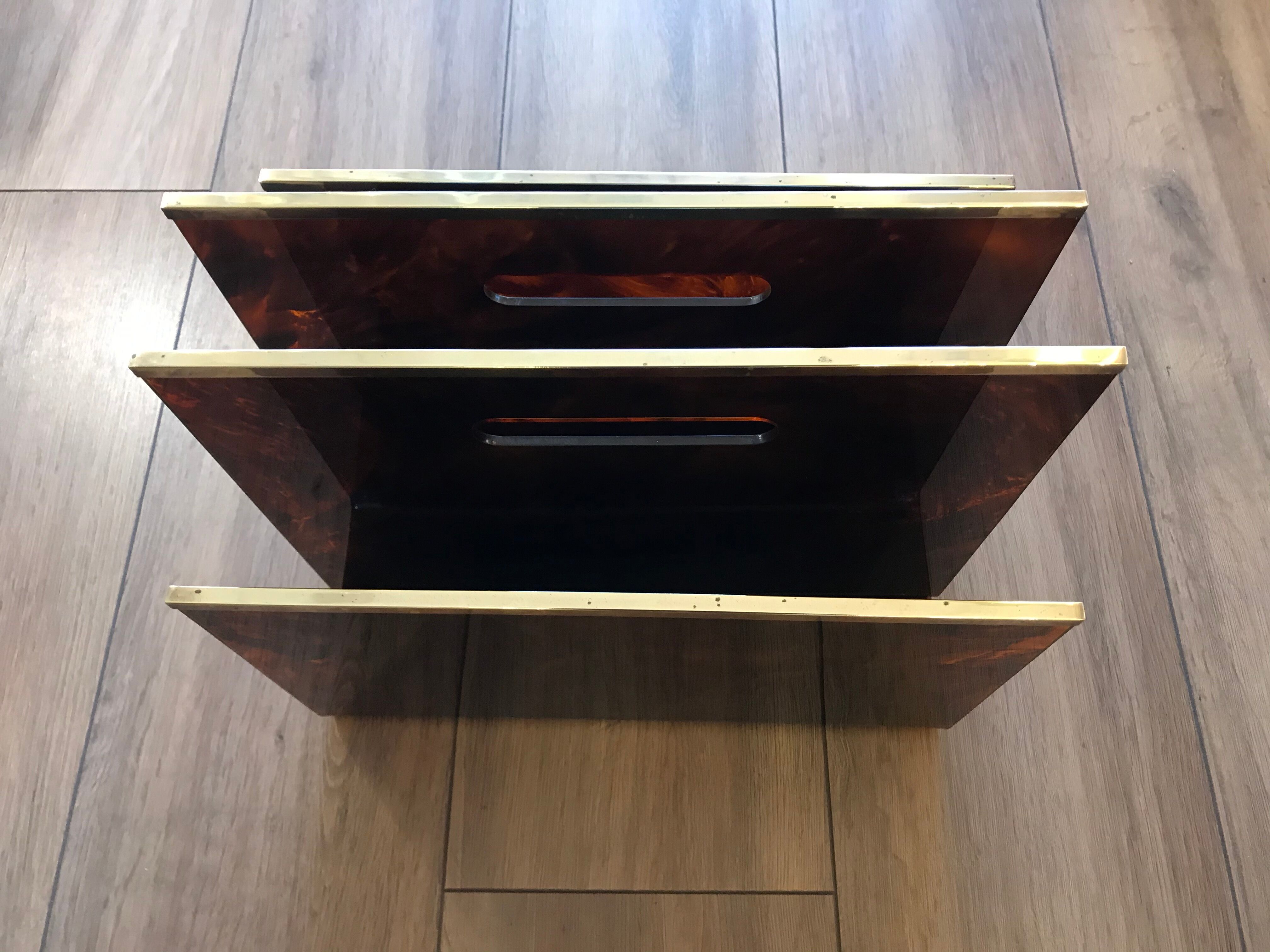 Door reviews brass and fake tortoiseshells Maison Mercier 1970