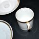Empire coffee service in porcelain, 19th century swan neck, Paris porcelain