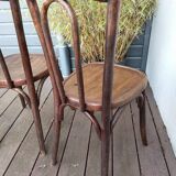 Trio of Baumann bistro chairs 1920