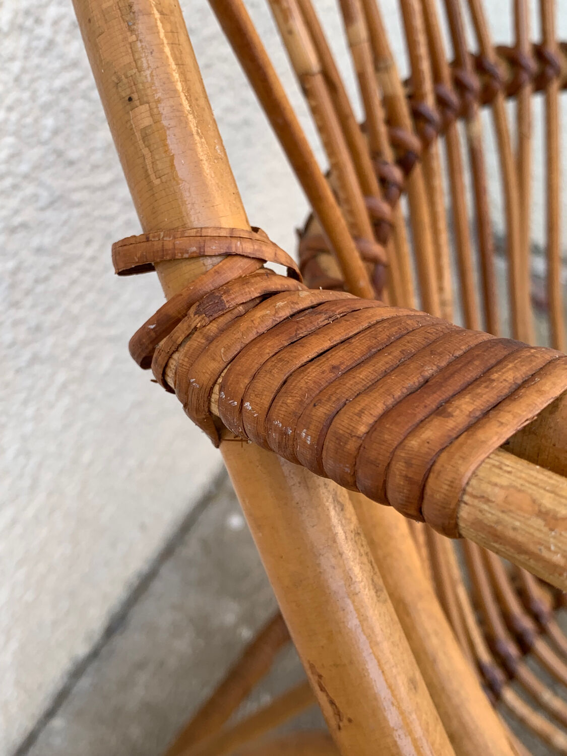 Pair of vintage shell armchairs 1950