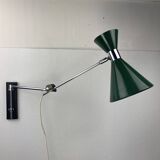 Lampe pivotante diabolo à arc mural architectural réglable, Herda, Pays-Bas 1960