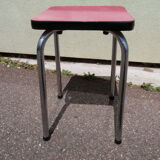 Red formica vintage stool