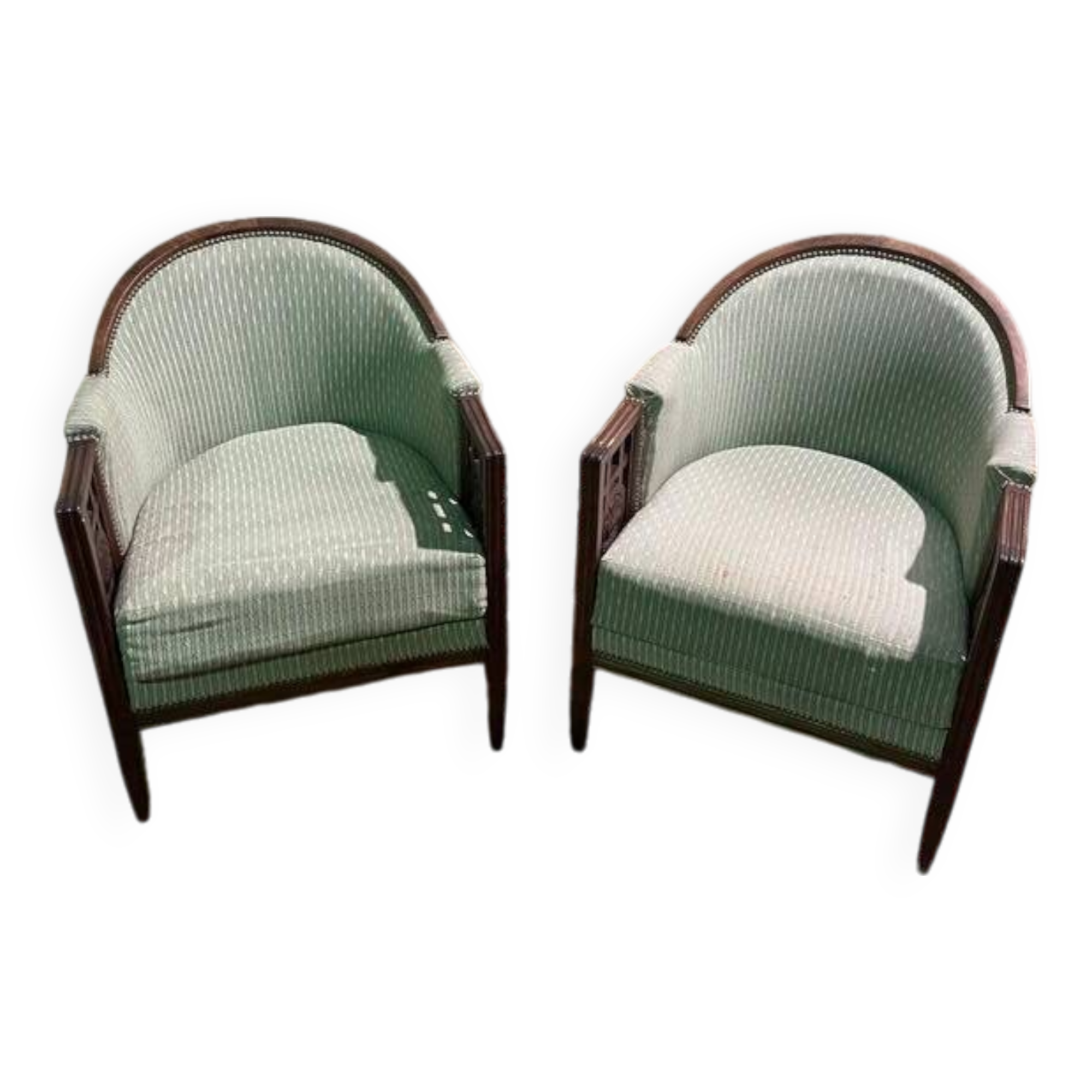 Pair of Art Deco armchairs by Paul Follot