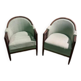 Pair of Art Deco armchairs by Paul Follot
