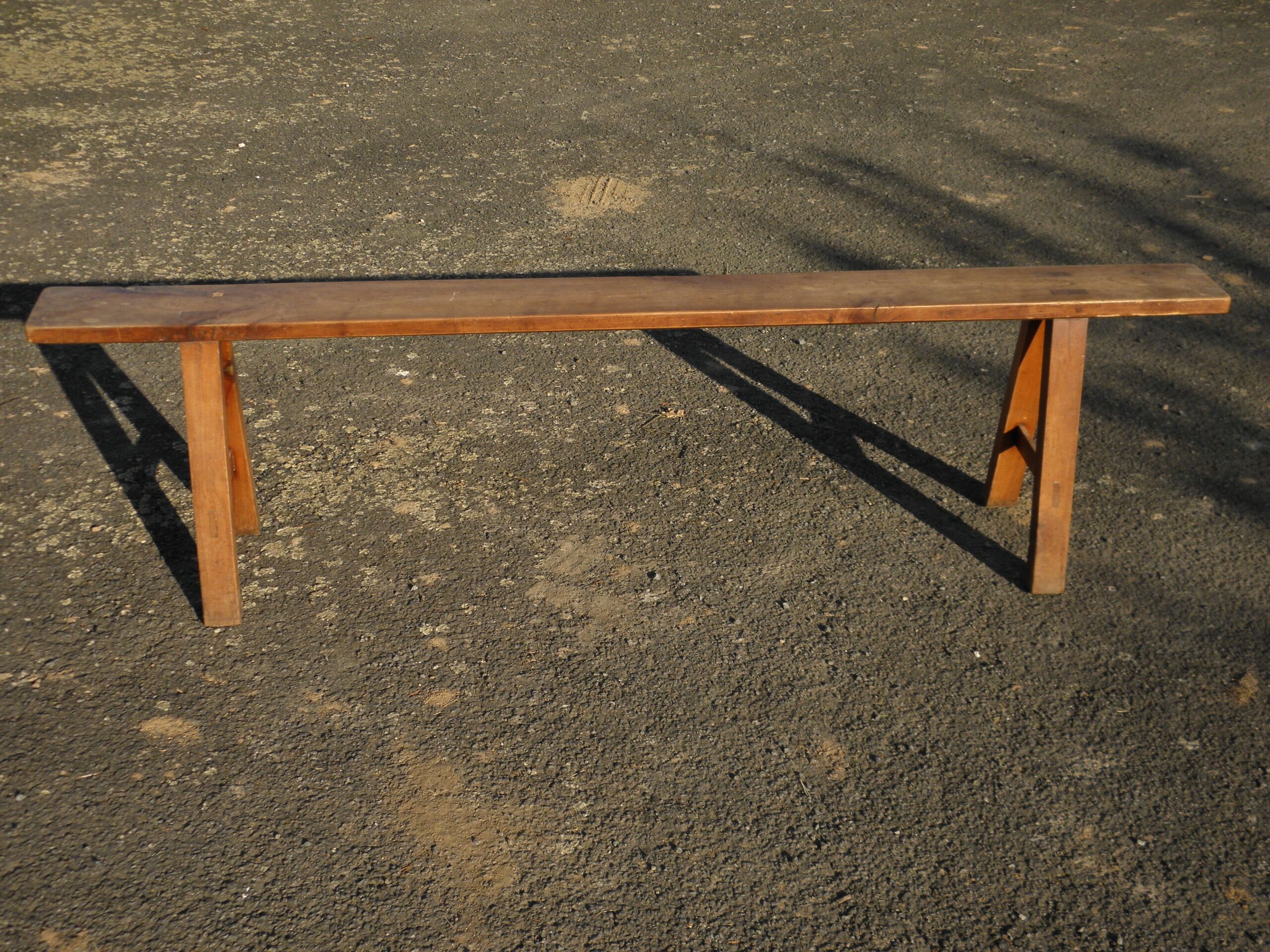 Pair of cherry farm benches