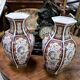 Pair of baluster vases in Imari porcelain