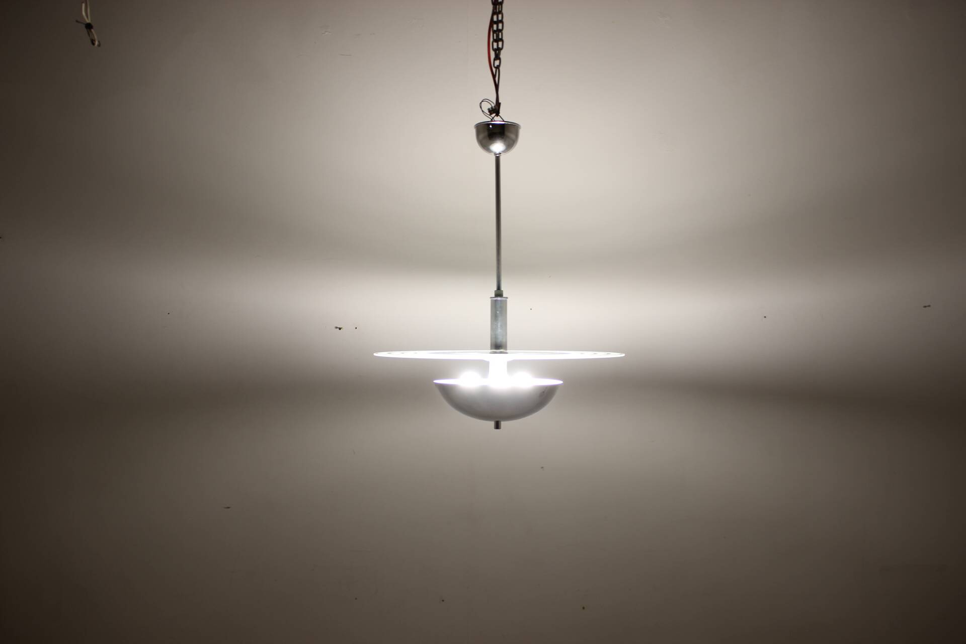 1930s Restored Art Deco Chandelier, Czechoslovakia