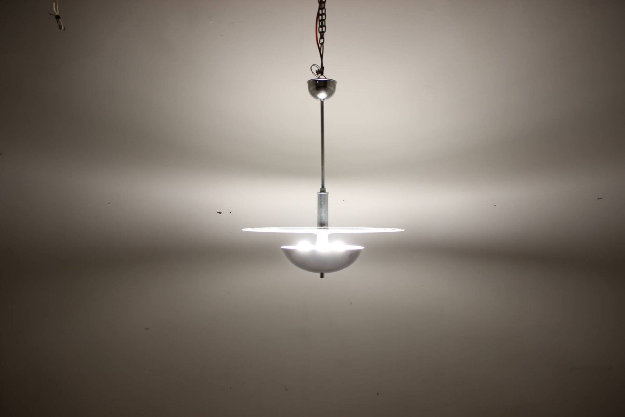 1930s Restored Art Deco Chandelier, Czechoslovakia