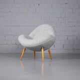 Lounge chair in boucle by Fritz Neth for Correcta