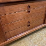 buffet danois en teck rétro vintage du milieu du siècle par Bramin – Design