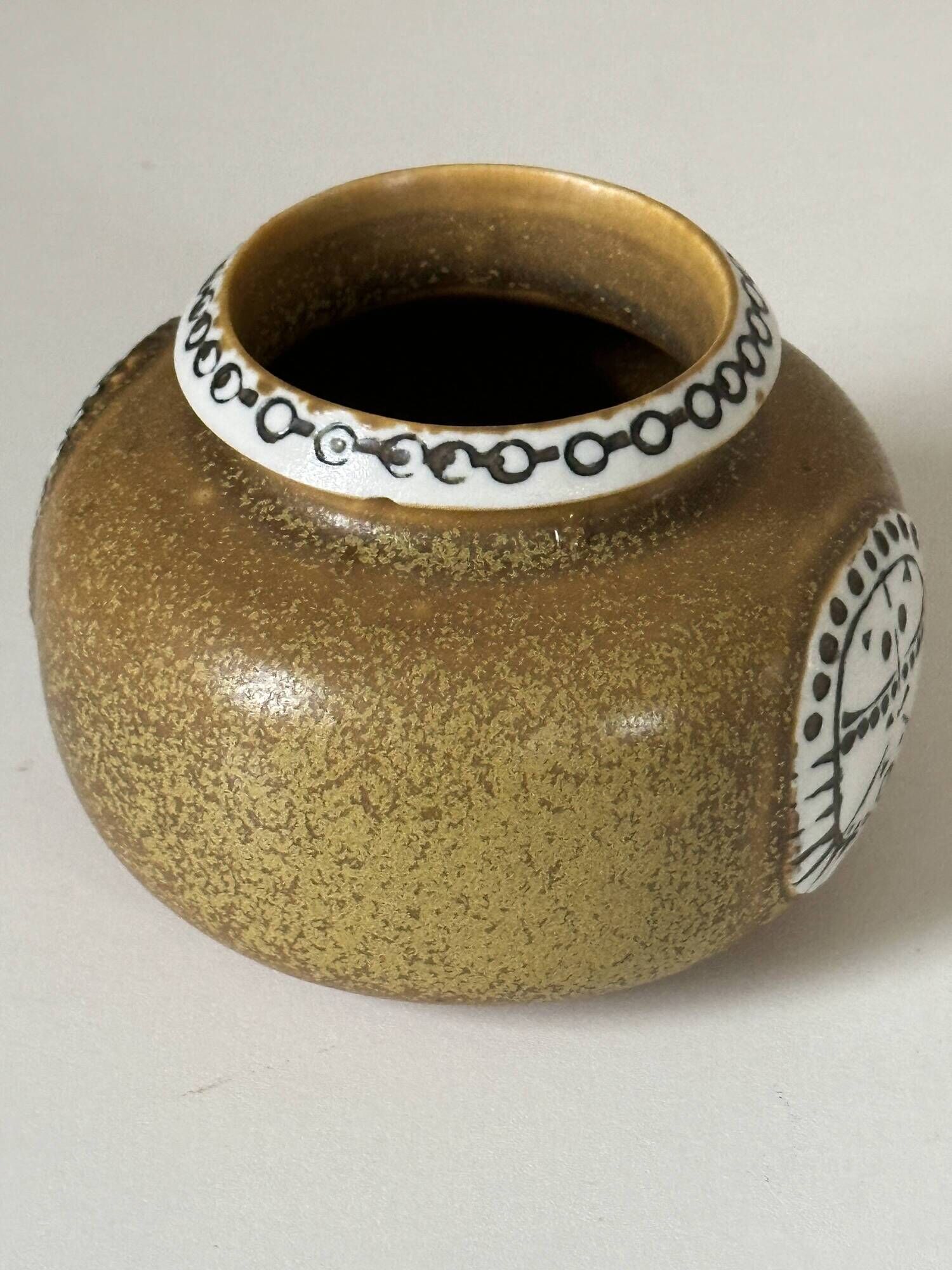 Vase céramique Lisa Larson Gustavsberg design années 60