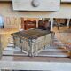 Solid raw oak table/island type "butcher's block" 180x105
