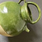 Green terracotta jar