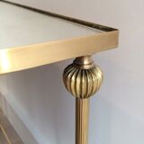 Pull-out tables brass Suite. Around 1940.