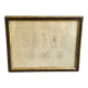 Architectural drawing 1857, glazed wood frame