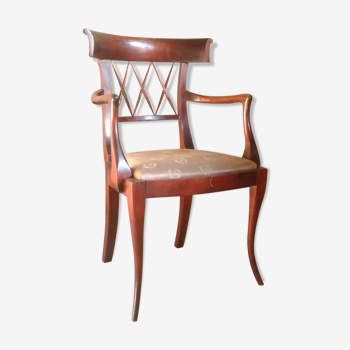 English colonial armchair in mahogany