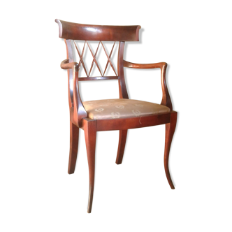 English colonial armchair in mahogany