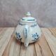 Antique glazed stoneware teapot with blue decoration – Saint-Uzé spirit