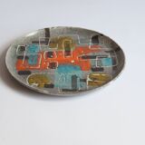 Abstract geometric plate by Gehel Paris, 1960s