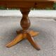 Round table in solid pine with a central baluster leg from 1980.