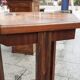 Gueridon old marquetry table old art deco vintage