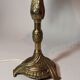 Lampe vintage or et pampilles