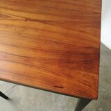Scandinavian square table, spindle feet