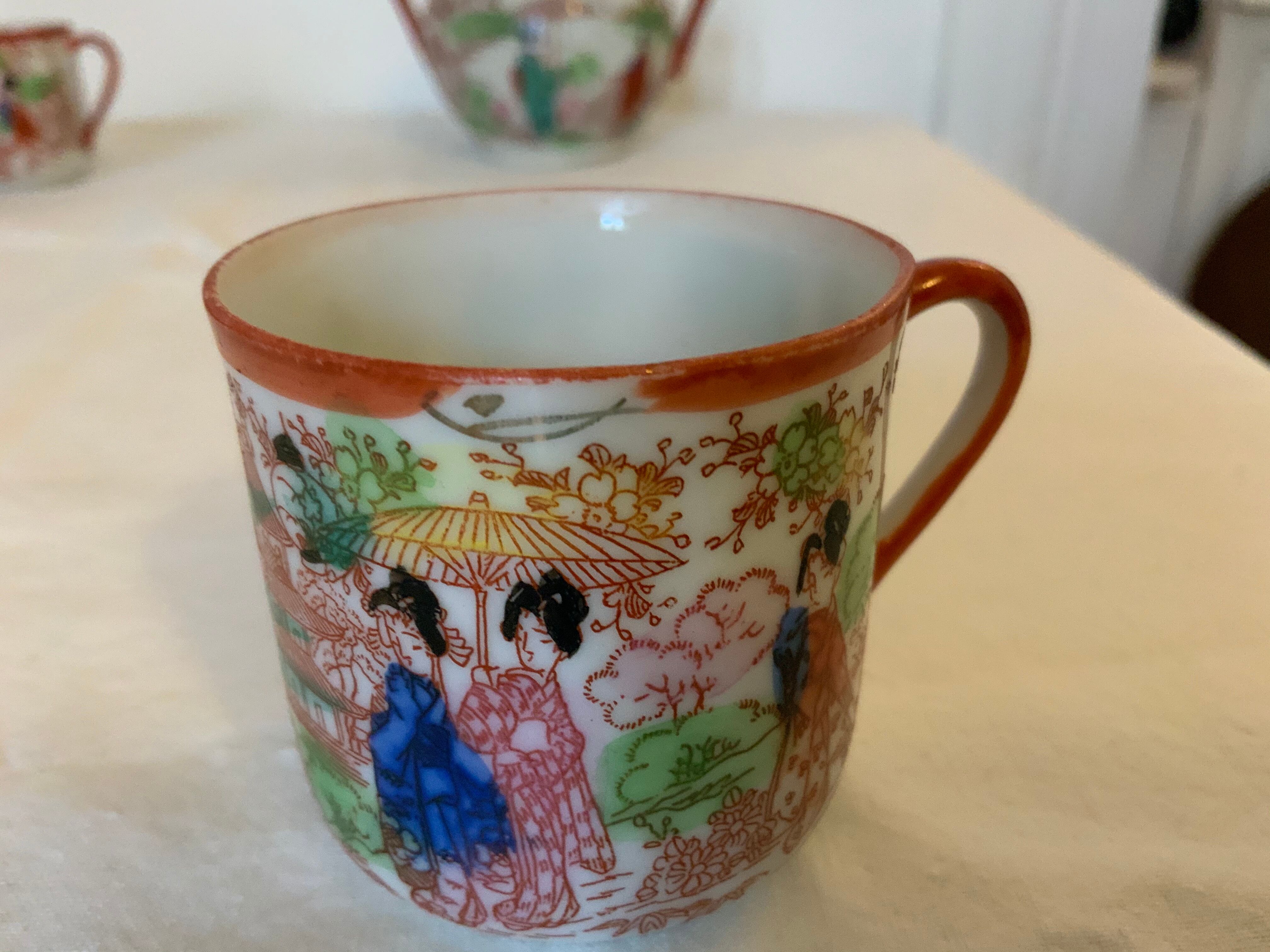 Japanese tea and coffee service