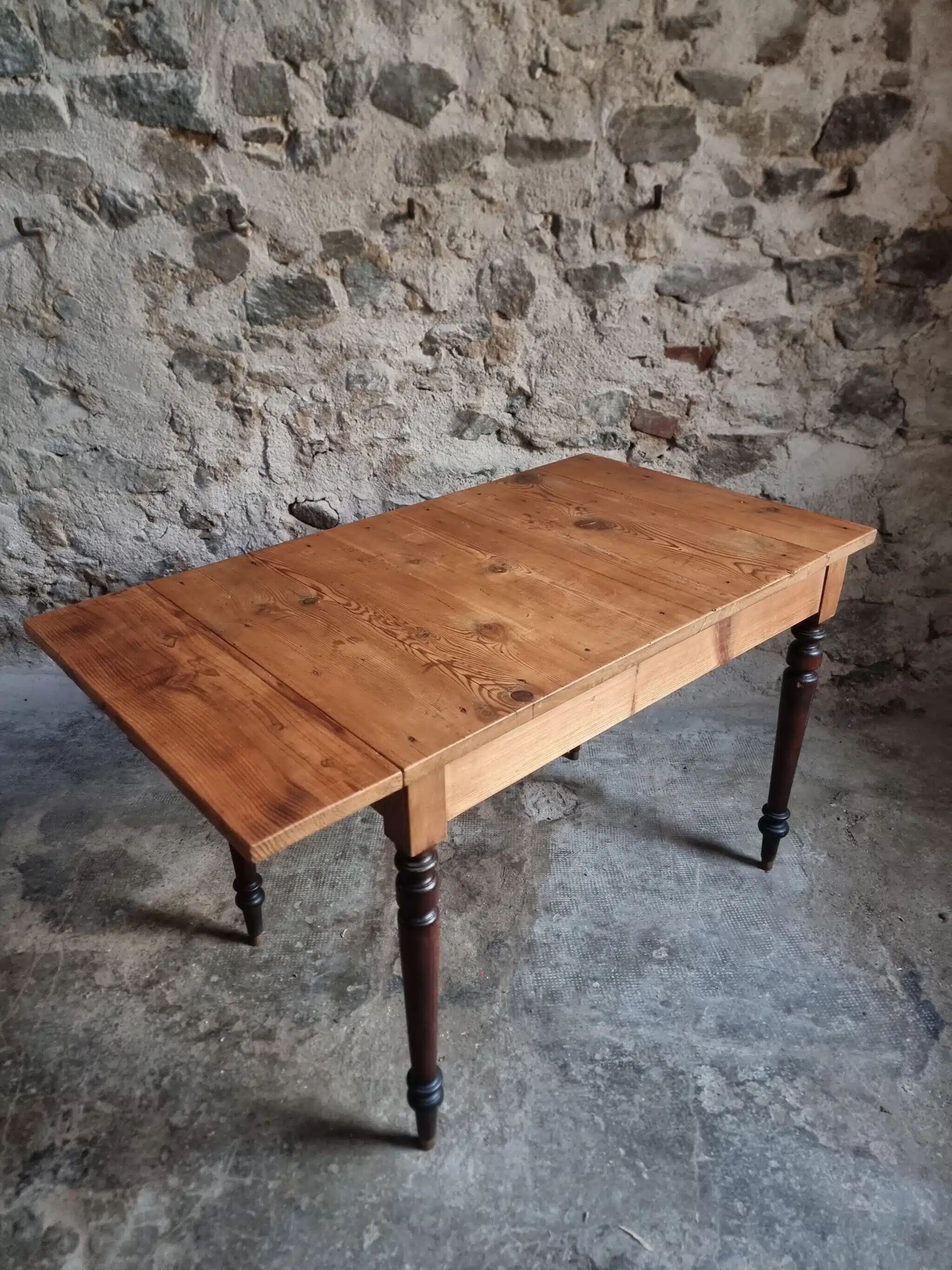 French vintage kitchen/desk table, extendable, 1930s