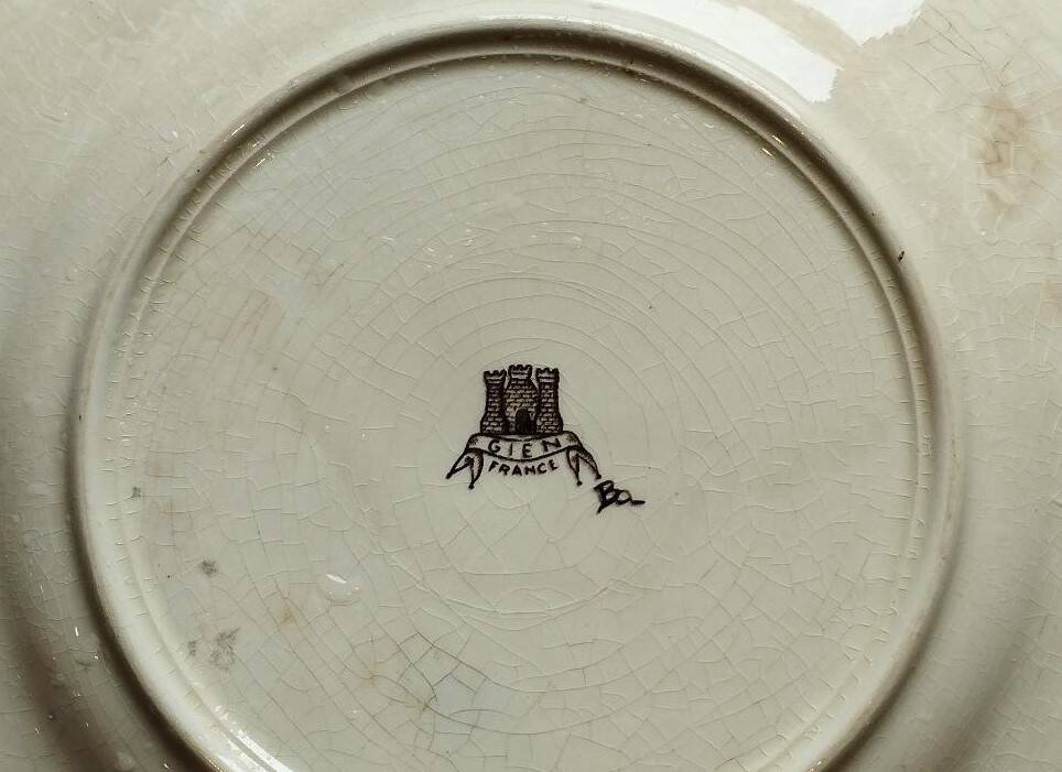 Gien plate - Rambouillet service