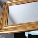 Set 2 vintage Italian wooden mirrors 80s 50x24cm